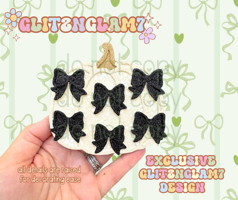 Coquette Pumpkin w/ Mini Bows Silicone Mold-GNG7 Exclusive Design