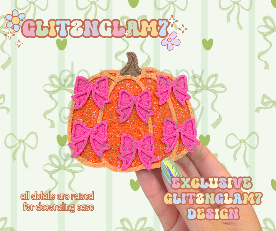 Coquette Pumpkin w/ Mini Bows Silicone Mold-GNG7 Exclusive Design