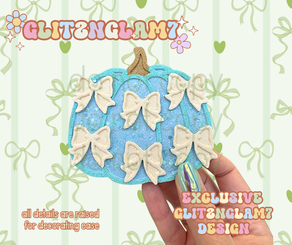 Coquette Pumpkin w/ Mini Bows Silicone Mold-GNG7 Exclusive Design