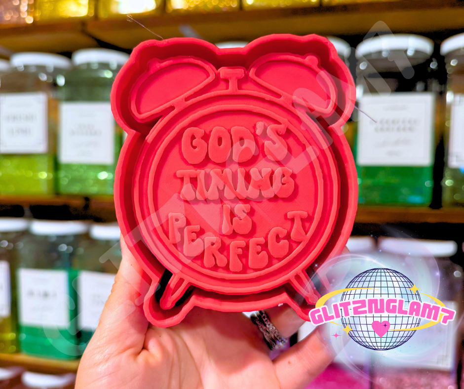 God's Timing Is Perfect Silicone Mold