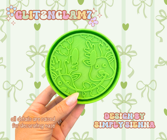 Reindeer Smiley Silicone Mold