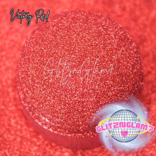 Victory Red -Glitter Dust 1/256"