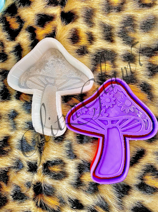 Groovy Floral Mushroom Silicone Mold