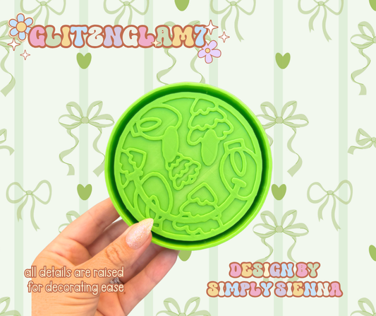 Tree & Lights Smiley Silicone Mold