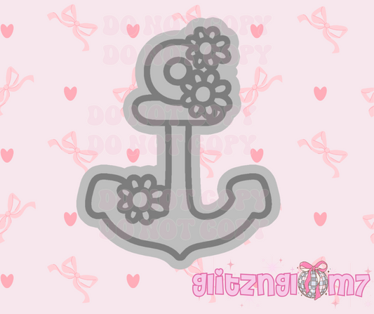 Floral Anchor Premium Silicone Mold