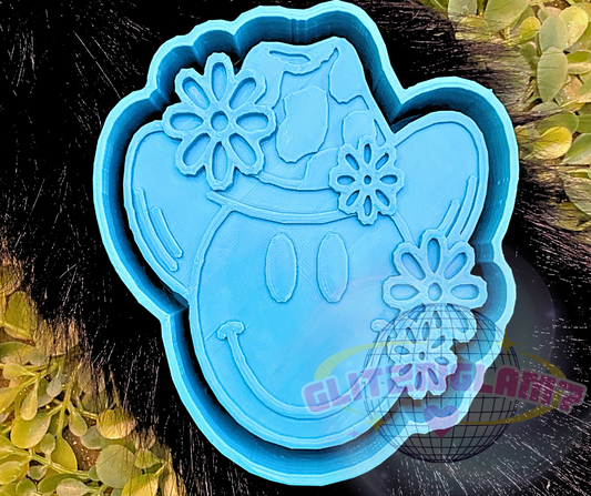 Daisy Cowgirl Smiley Silicone Mold