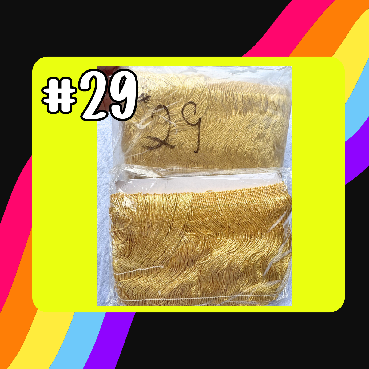 Bulk Fringe ( Various Colors )