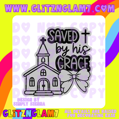 Saved By His Grace Silicone Mold