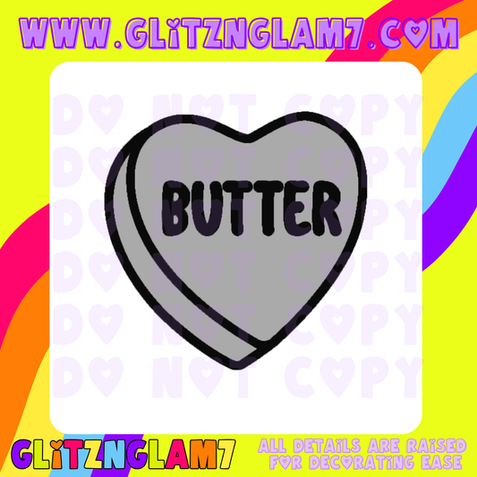 Butter Conversation Heart Silicone Mold