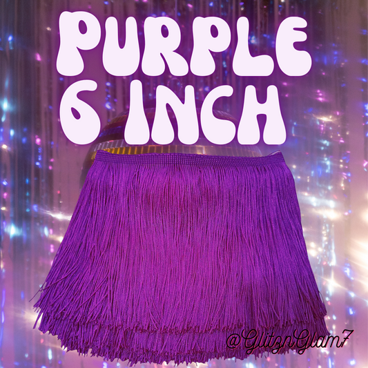 Grape Purple Fringe - 6 Inch