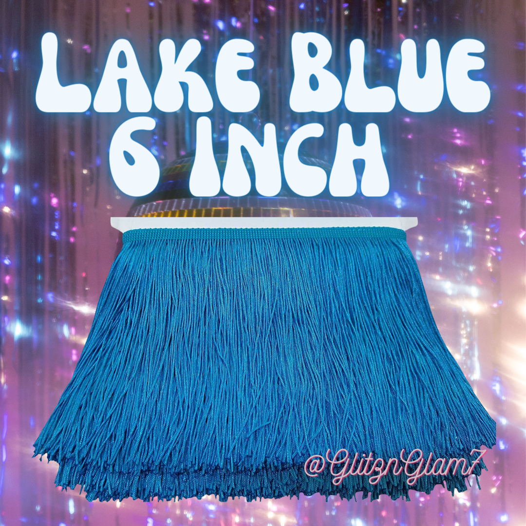 Lake Blue Fringe - 6 Inch