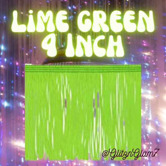 Lime Green Fringe - 4 Inch