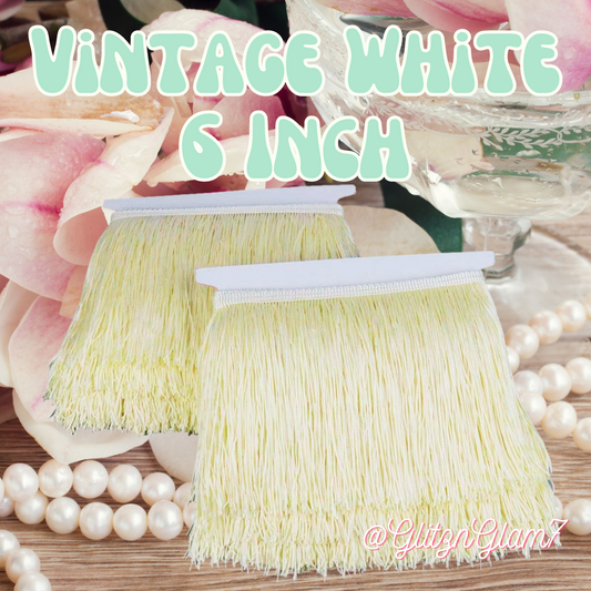 Vintage White (Cream) Fringe - 6 Inch