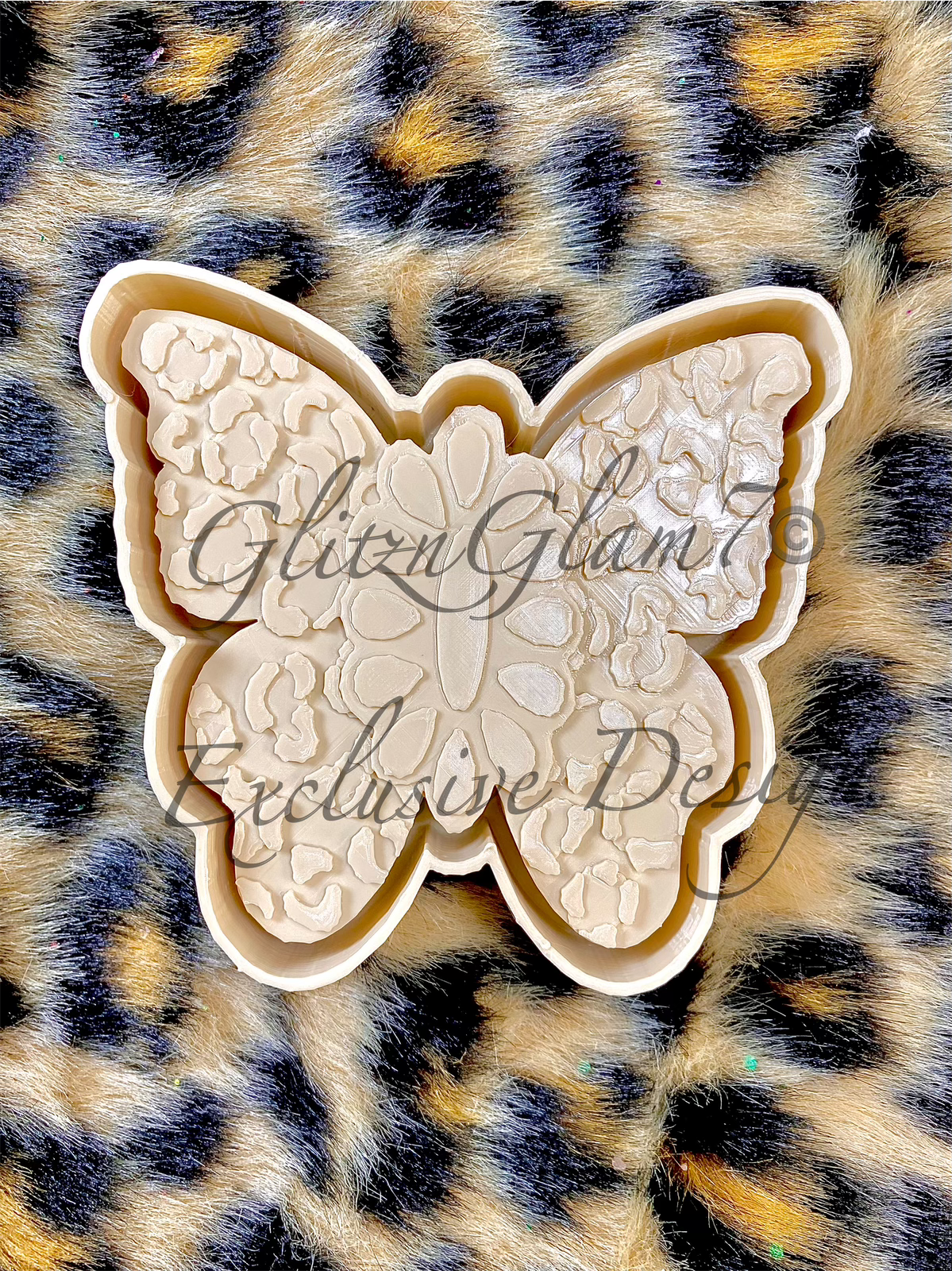 Western Butterfly - LEOPARD PRINT- Silicone Mold- GNG7 Exclusive