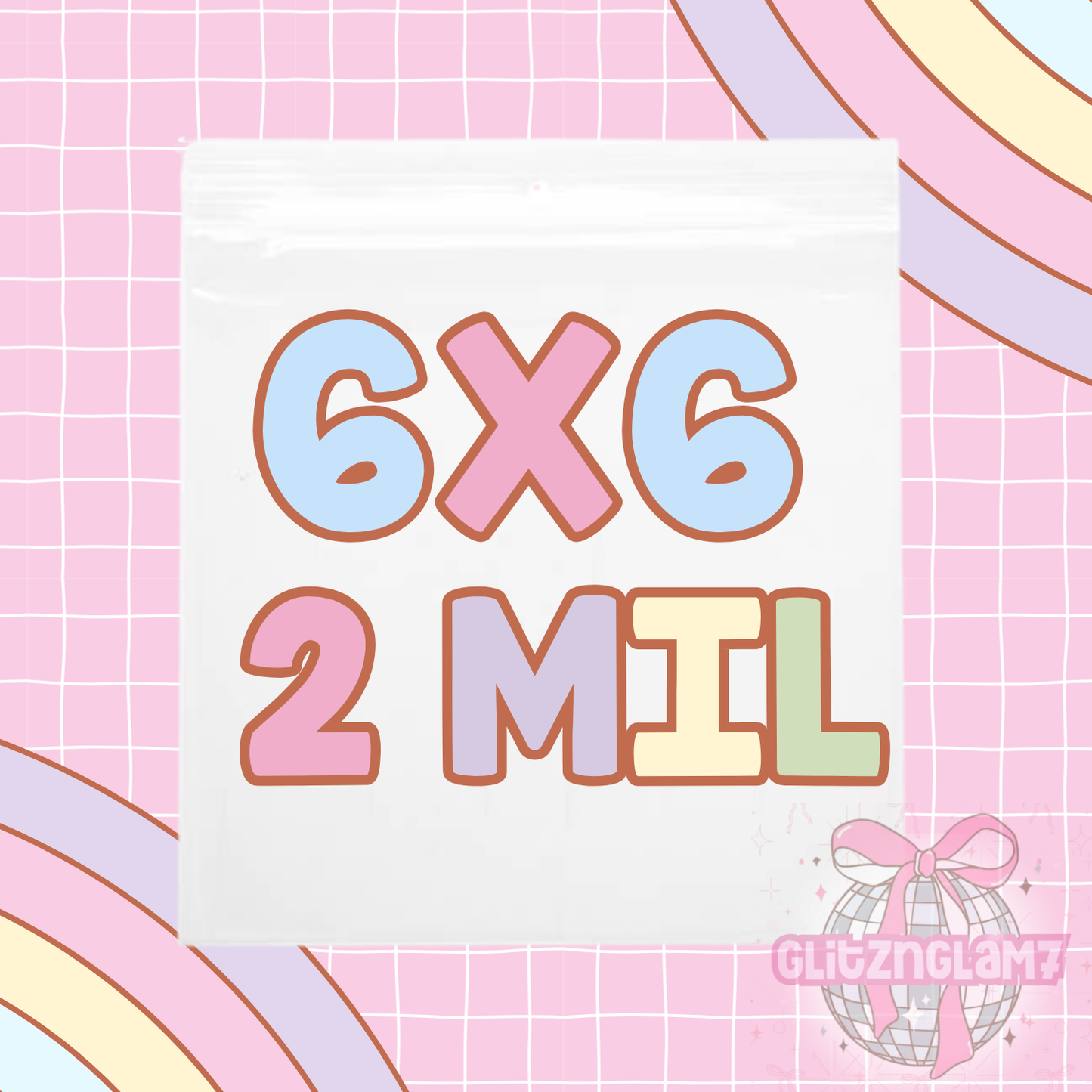 6x6 Polypropylene Bags- 2 MIL