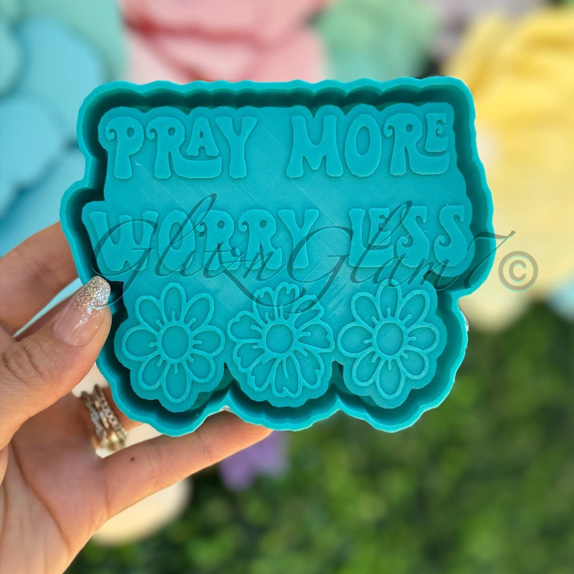 Pray More Worry Less Silicone Mold