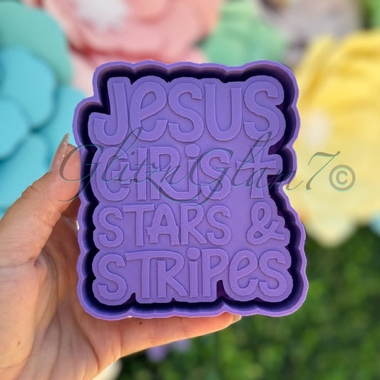 Jesus Christ, Stars & Stripes Silicone Mold STYLE 1