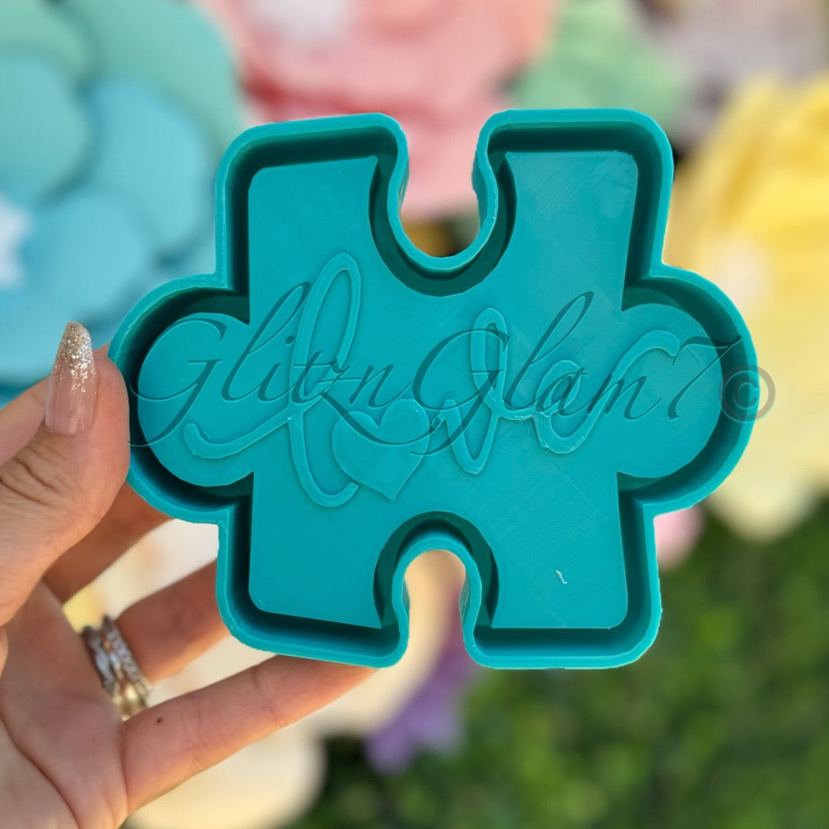 Autism Awareness Love Puzzle Silicone Mold