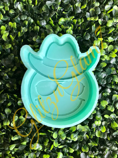 Cowboy Smiley Sunglasses Freshie Silicone Mold