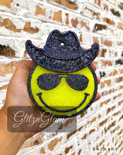 Cowboy Smiley Sunglasses Freshie Silicone Mold