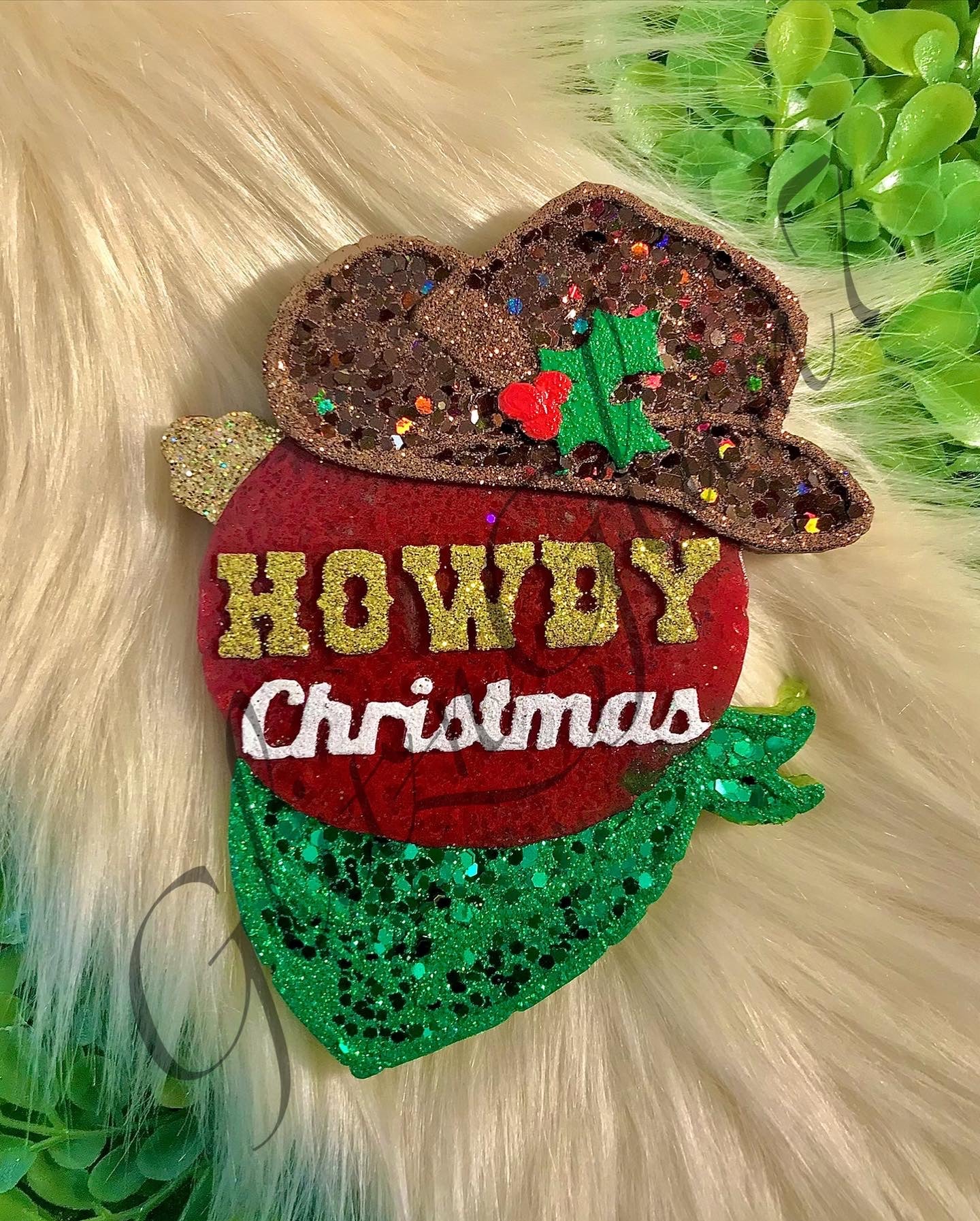 Howdy Christmas Ornament Freshie Silicone Mold