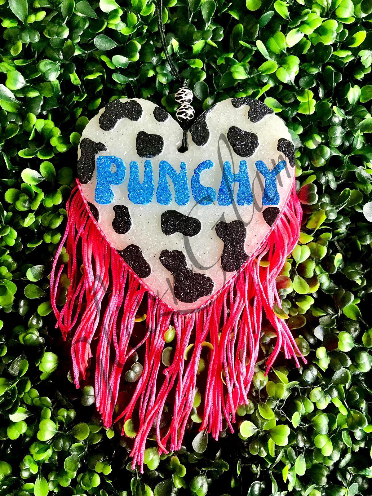 Punchy Cow Print Heart Silicone Mold