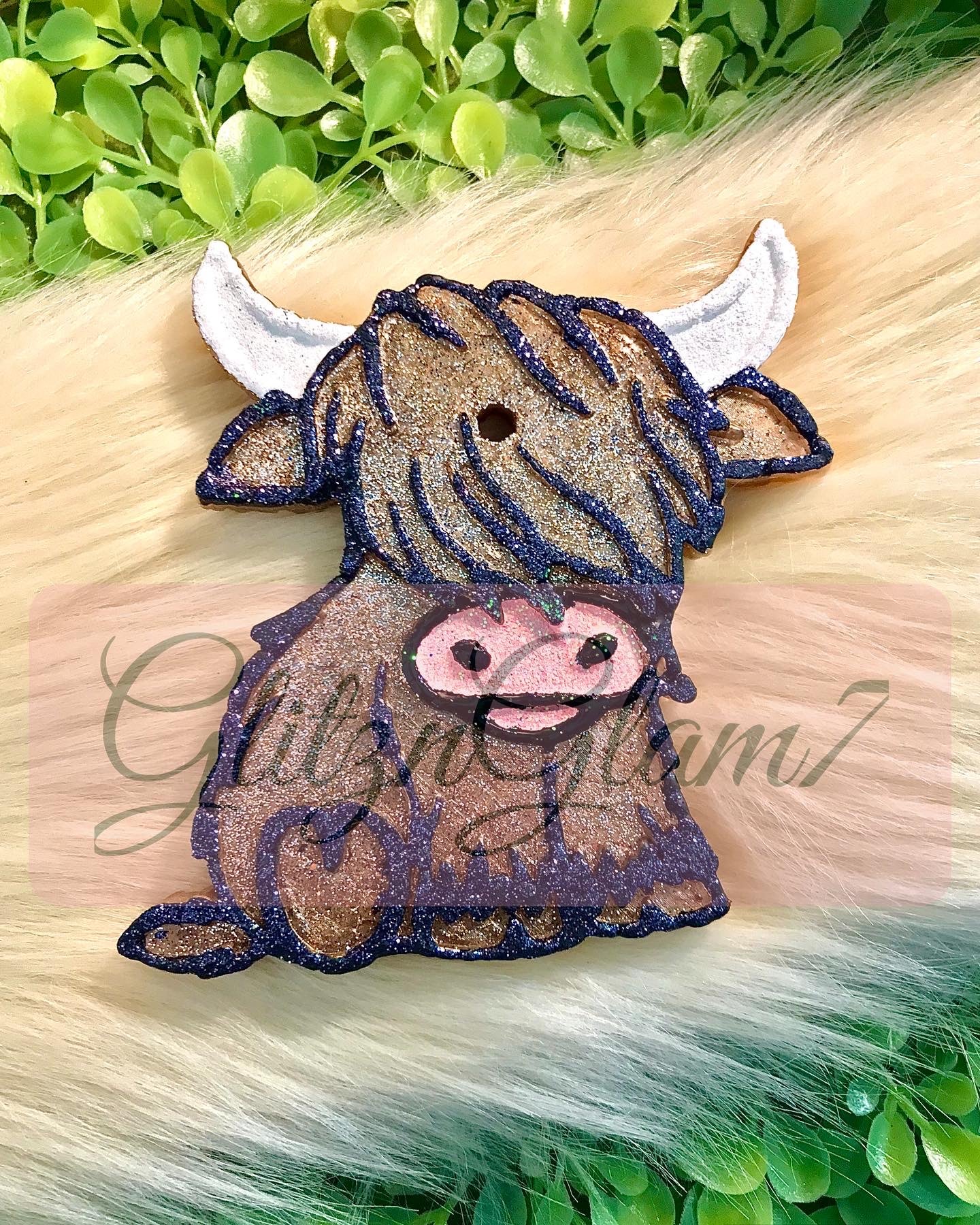 Highland Baby Cow (STYLE 1 NO BOW ) Silicone Mold