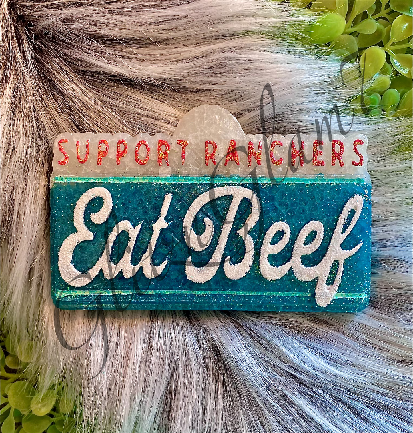 Support Ranchers Eat Beef Freshie Silicone Mold