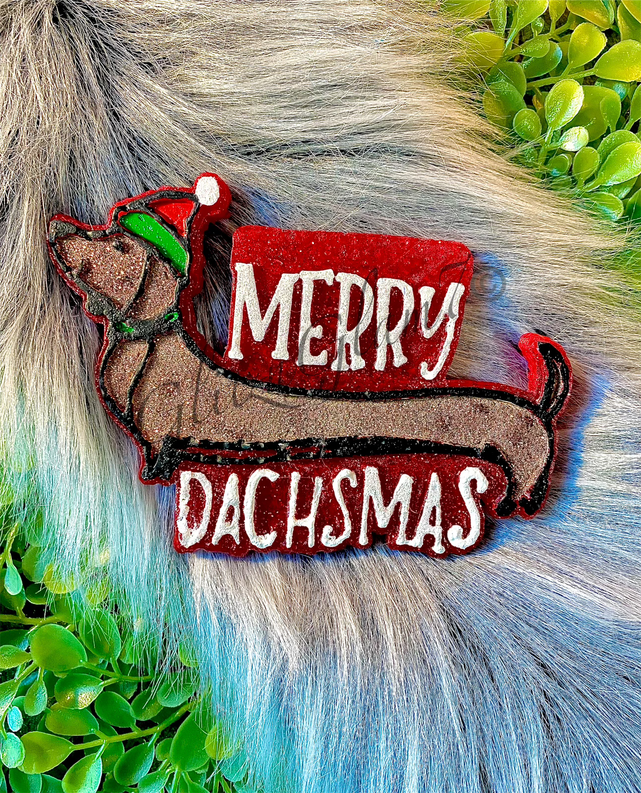 Merry Dachsmas Freshie Silicone Mold