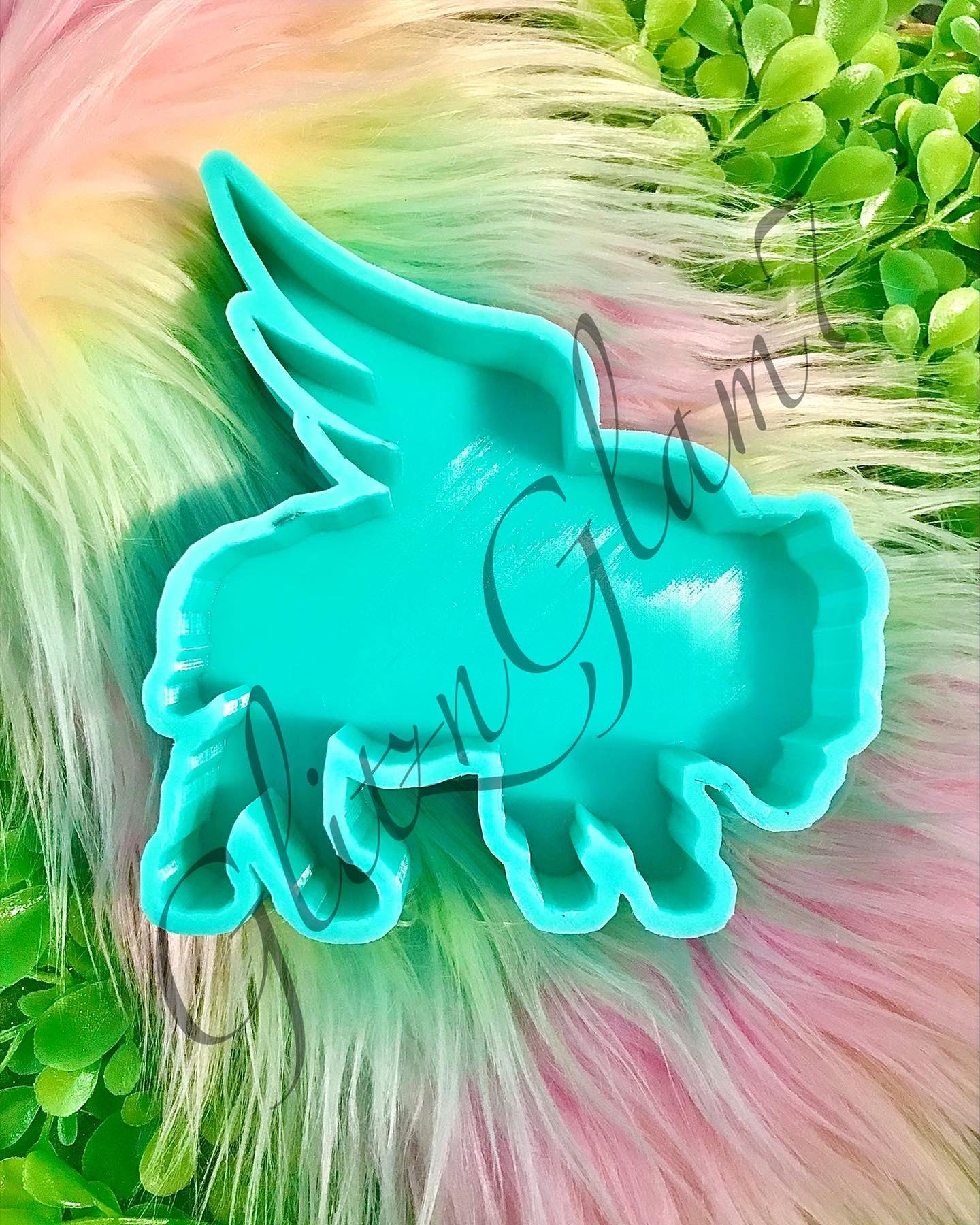 **PLAIN STYLE** - Buffalo w/ Angel Wing Freshie Silicone Mold