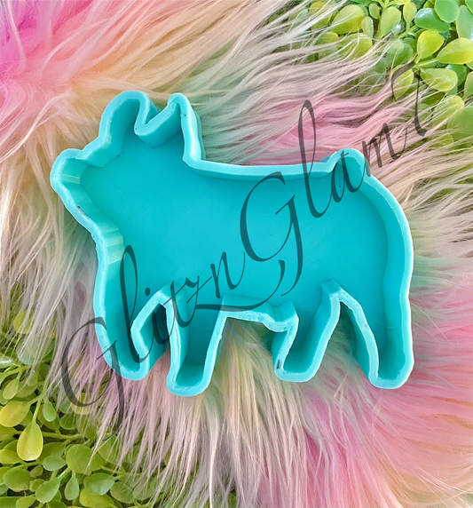 Show Pig (CARDSTOCK OPTION) Freshie Silicone Mold