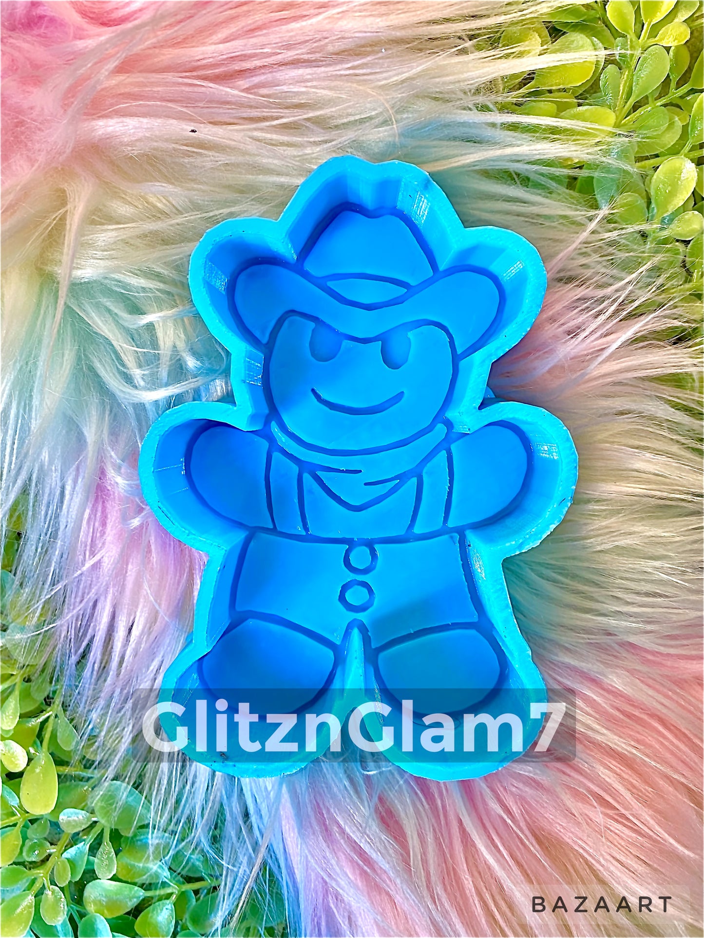 Cowboy Gingerbread Freshie Silicone Mold