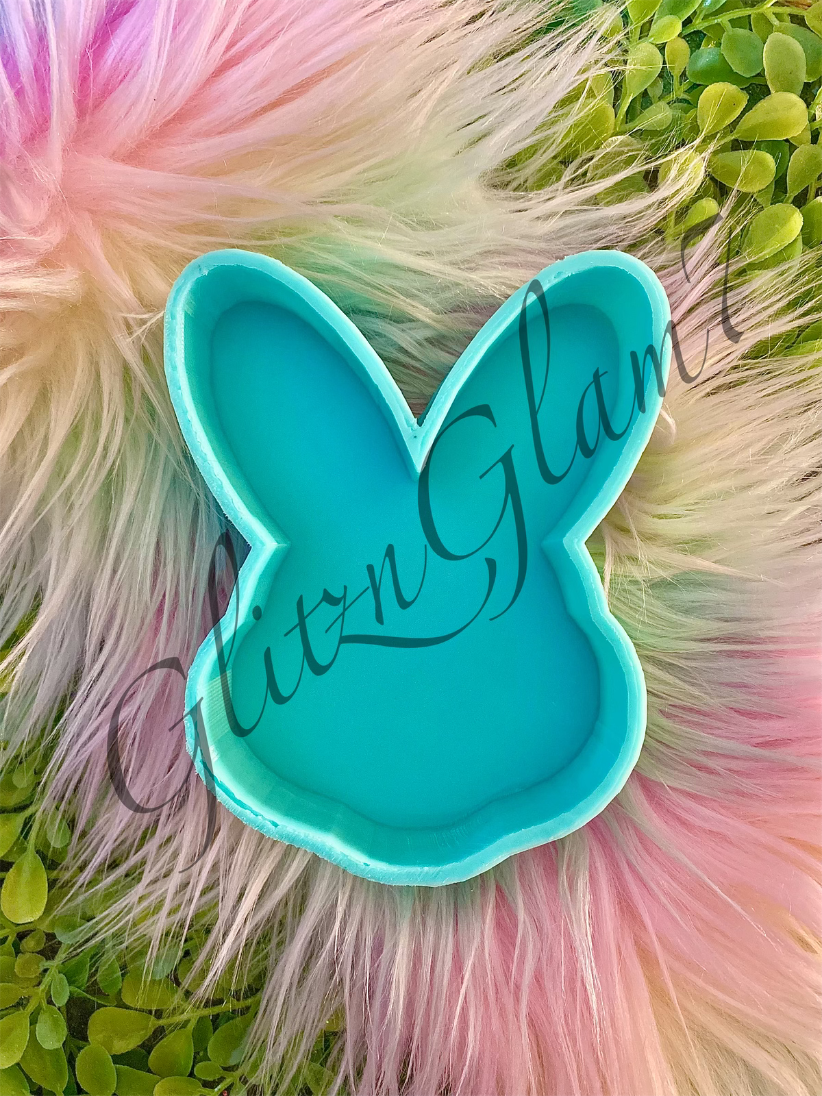 Bunny Head (PLAIN-CARDSTOCK OPTION) Freshie Silicone Molds