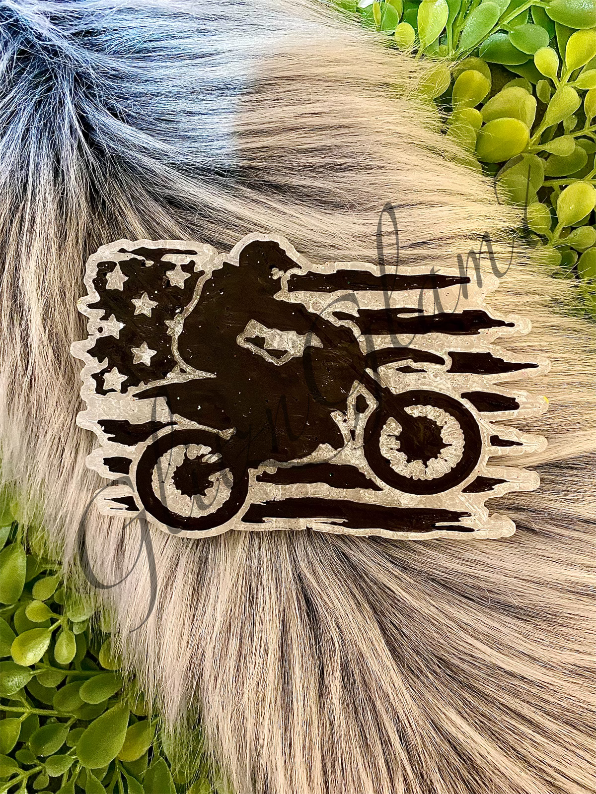 Motocross USA Flag Silicone Mold