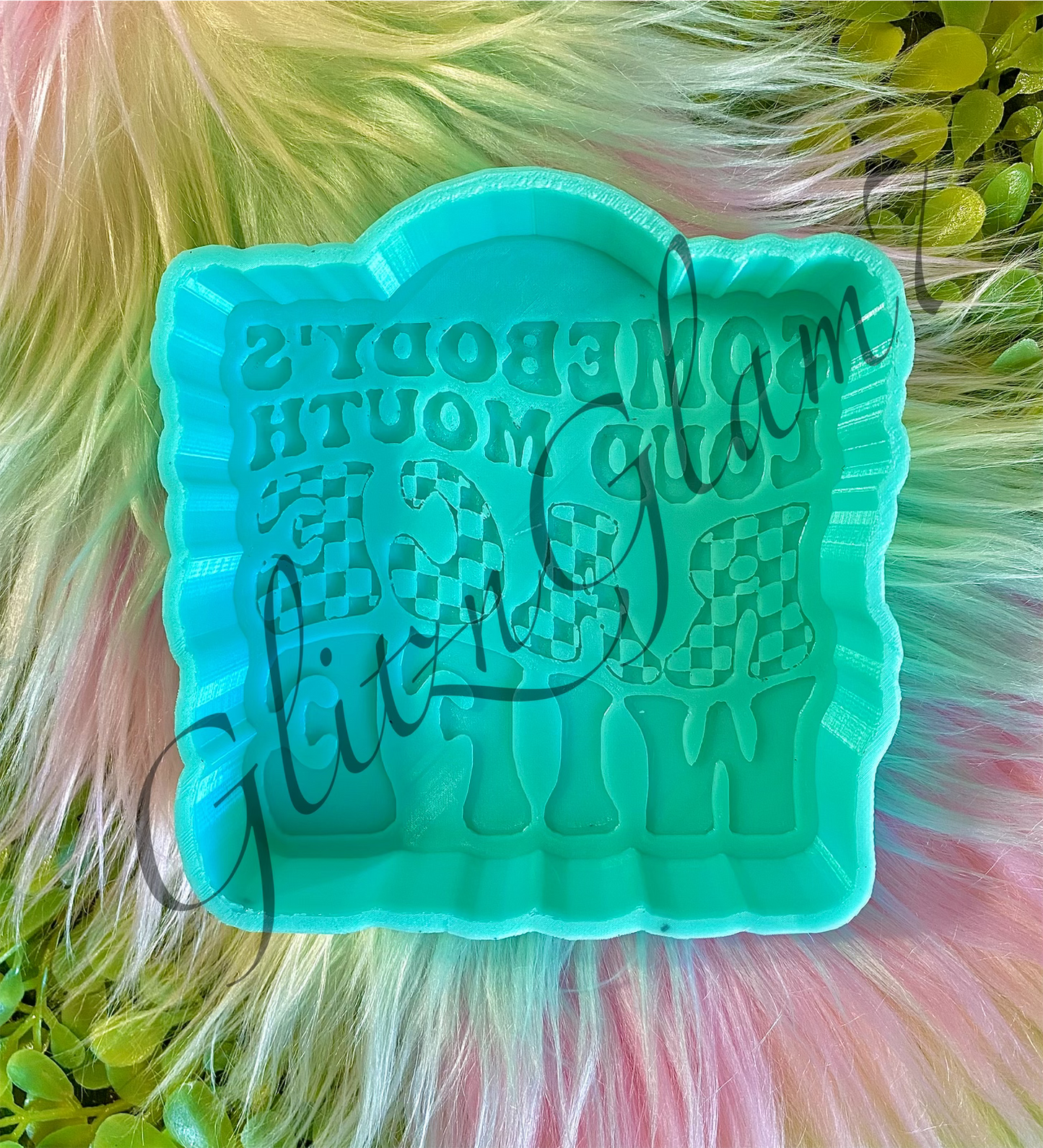 Somebody's Loud Mouth Racing Wife Silicone Mold