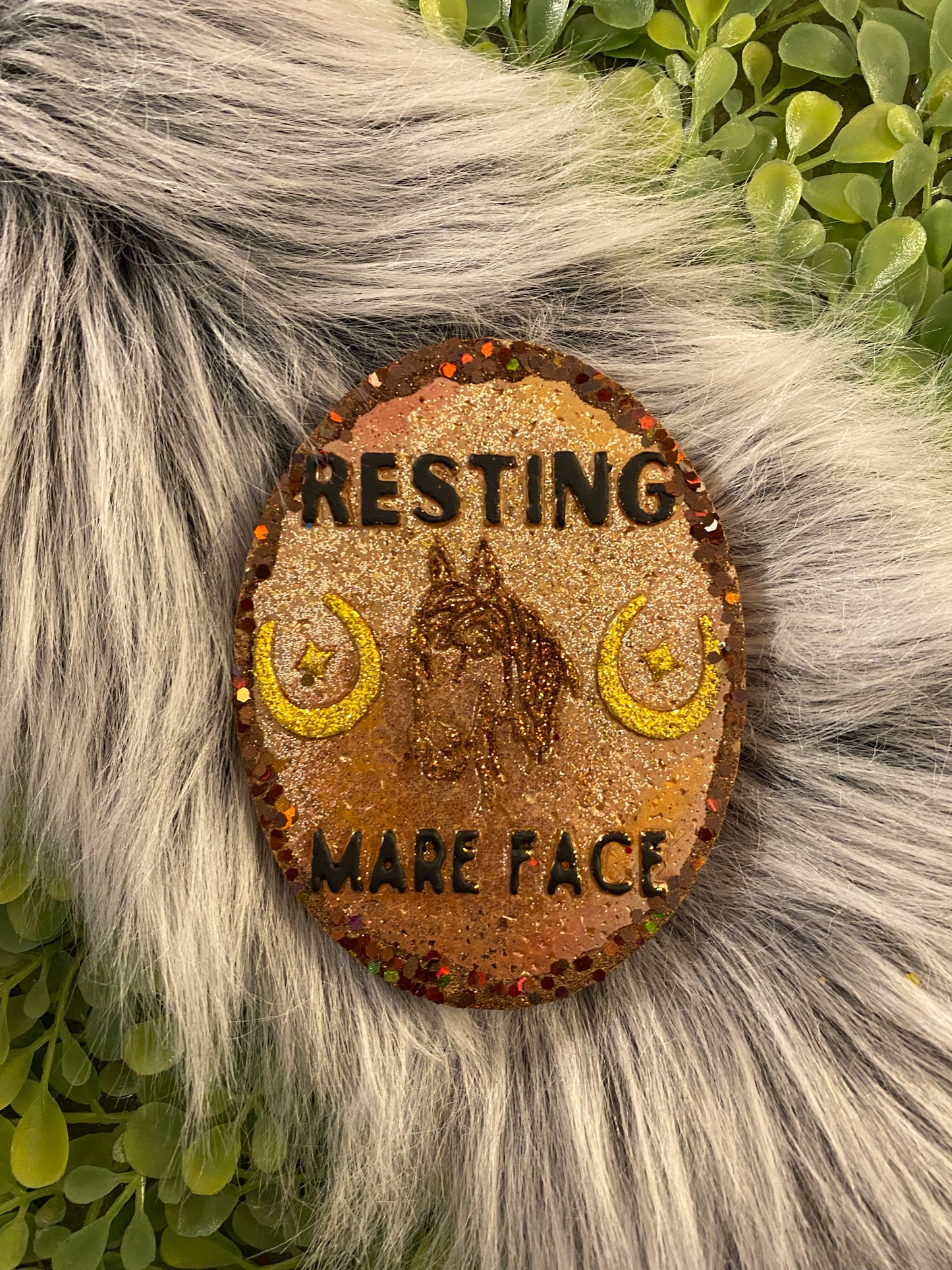 Resting Mare Face Freshie Silicone Mold