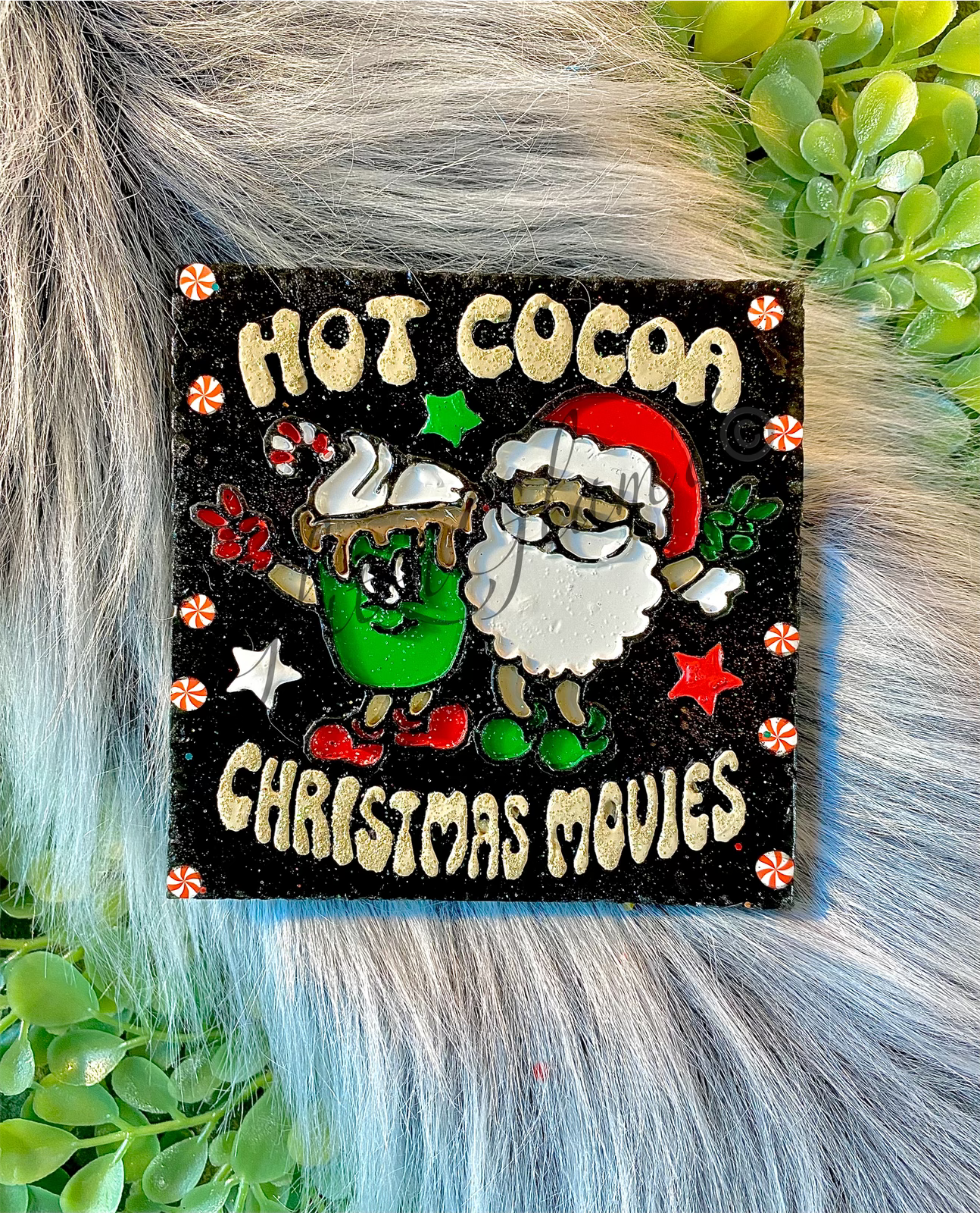 Hot Cocoa & Christmas Movies Freshie Silicone Mold