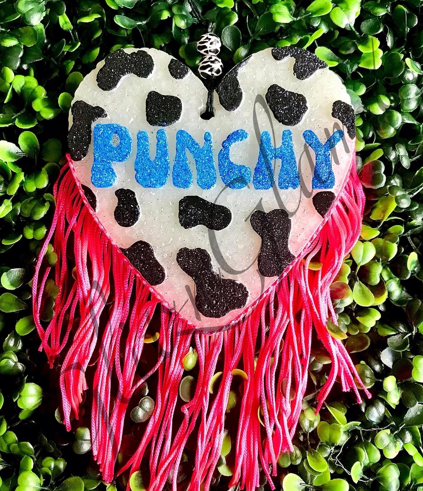 Punchy Cow Print Heart Silicone Mold