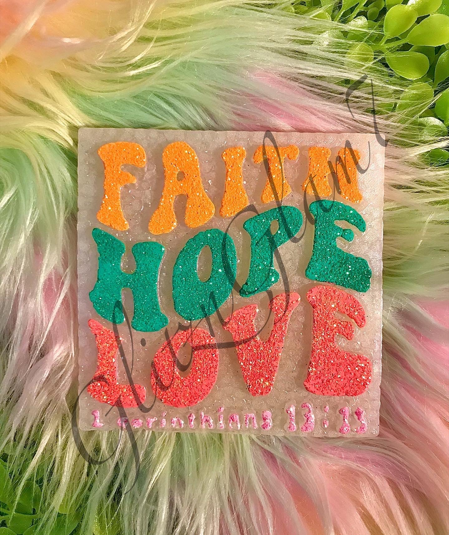 Faith Hope Love Freshie Silicone Mold
