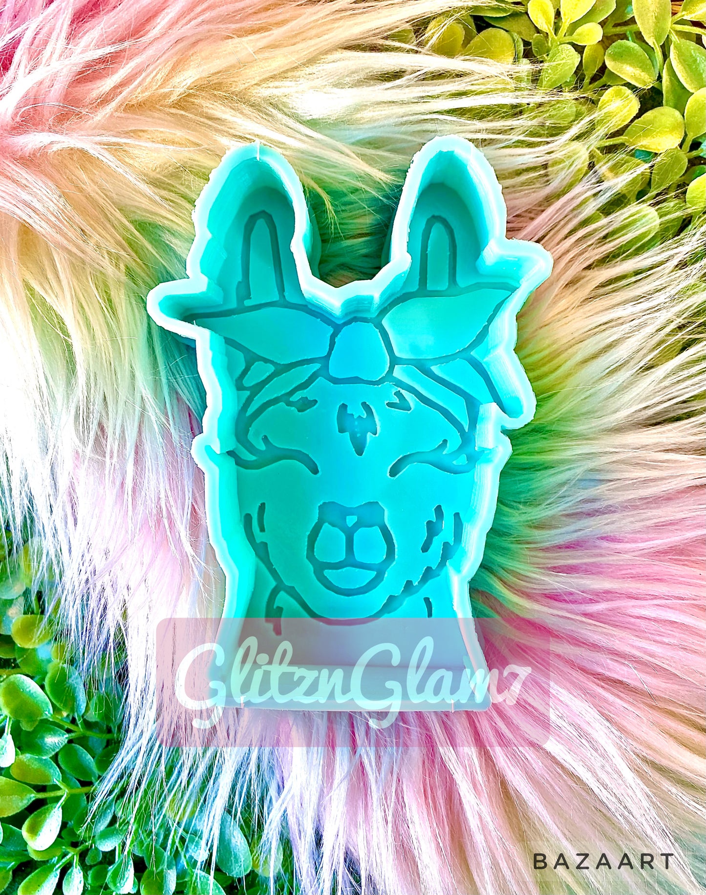 Llama with Bandana Freshie Silicone Mold